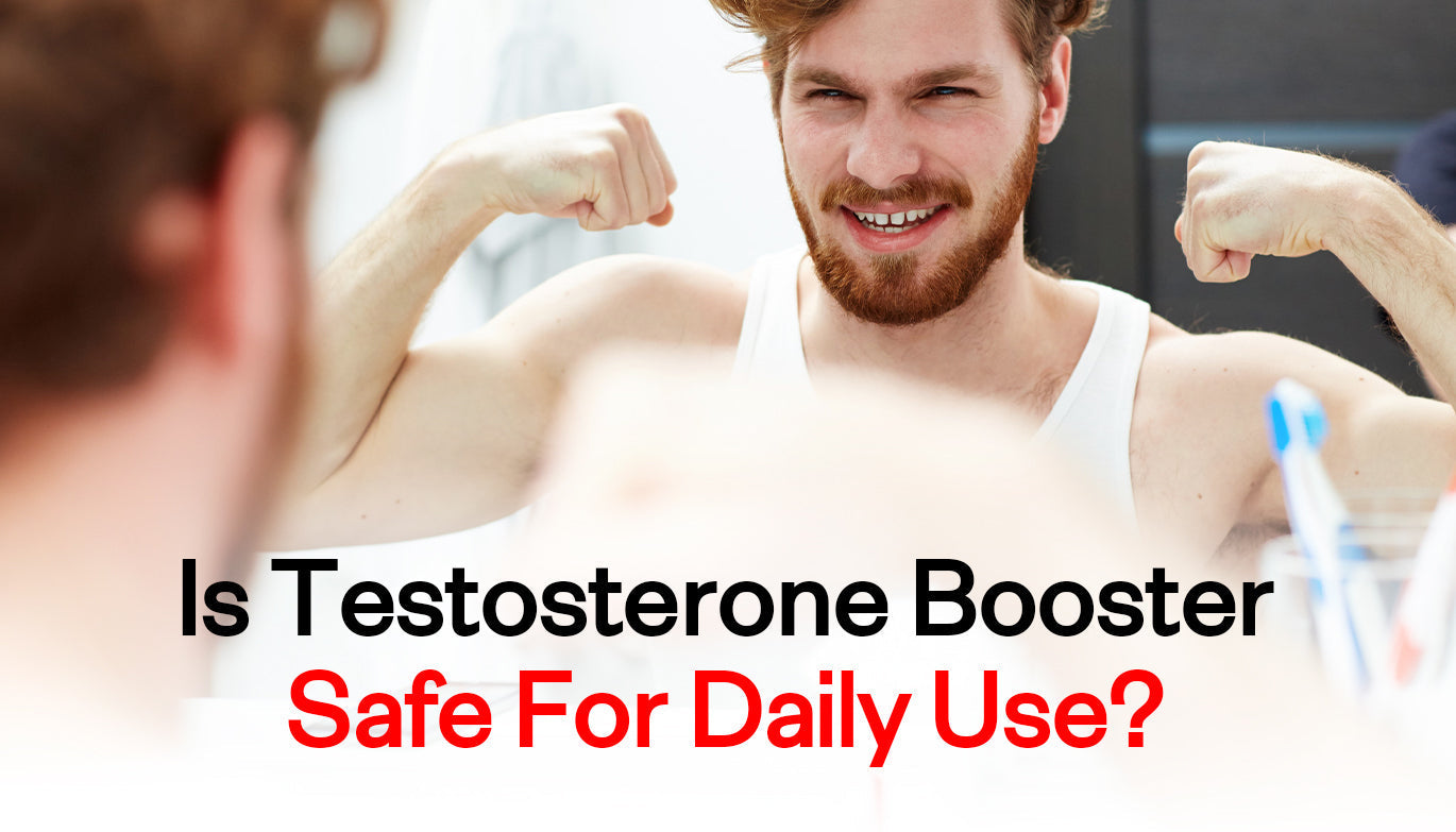 **Testosterone booster safe for daily use — natural capsules supporting men's energy, strength, and hormone health without harmful side effects.
